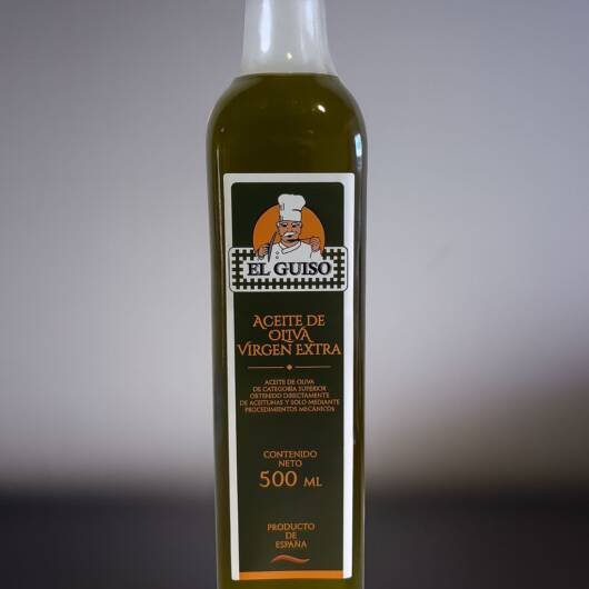 Aceite de Oliva Virgen Extra "El Guiso" sin filtrar, 500 ml