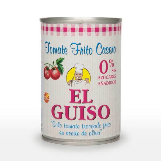 TOMATE FRITO CASERO "EL GUISO" 0% AZUCAR AÑADIDO, 500 gr